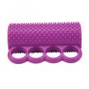 Squeeze Finger Strengthening Equipment Silicone 4 Finger Squeeze Strengthener for Stroke Rehabilitation Training Purple