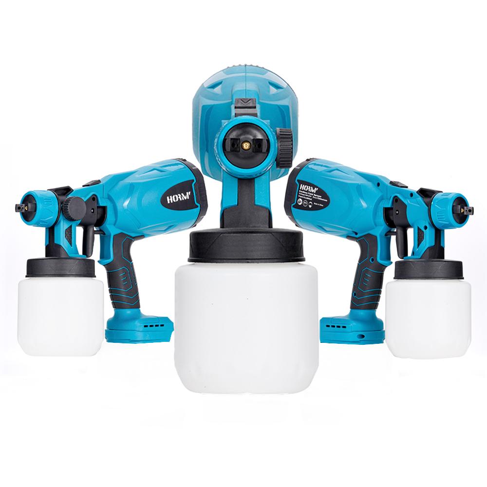 Cordless Electric Spray Gun 800ML Paint Spraying Tool Paint Sprayer Rechargeable Easy Spray Car Airbrush For Makita 18V Battery