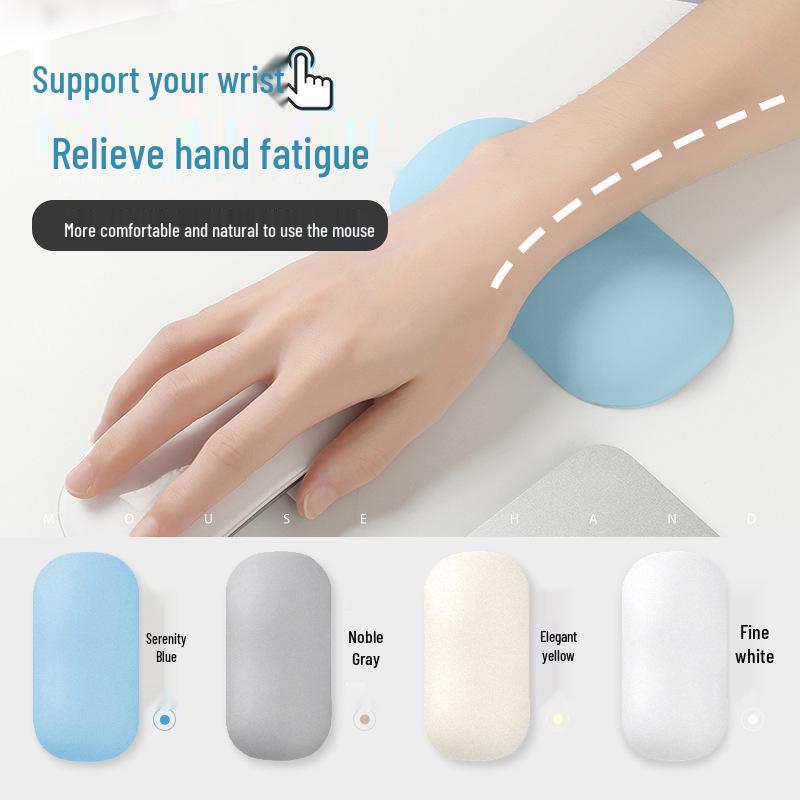 Odorless Silicone Wrist Rest Mouse Pad - Hand Protection & Comfort for Office Use