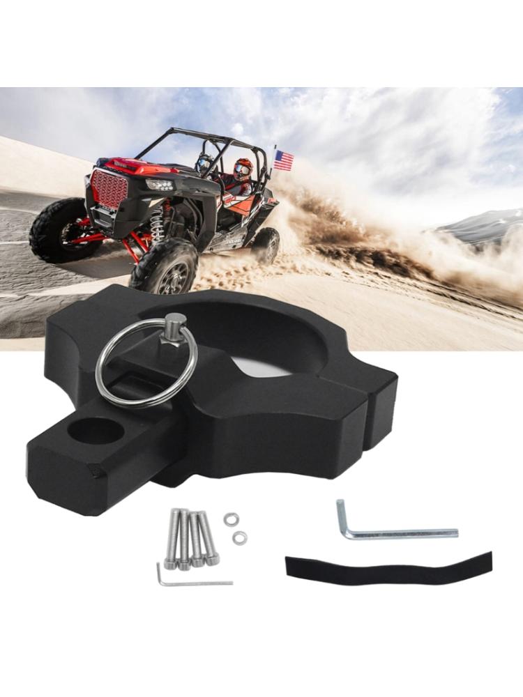 Heavy Duty UTV Flag Whip Light Mounts for 1.75" to 2" Roll Fast Release Adjustable Light Whip Mounting Bracket