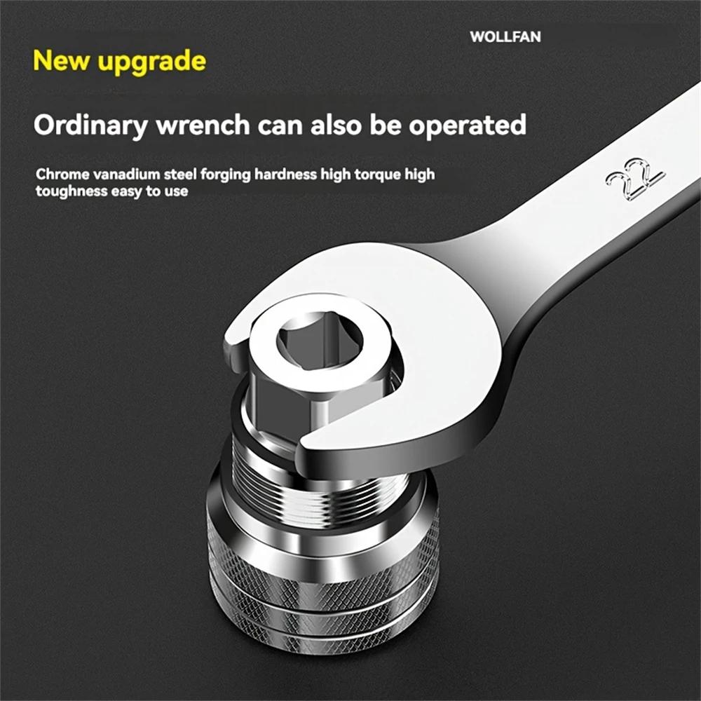 Magic Socket Wrench 9~11mm Universal Hex Spanner Multifunctional Ratchet Sleeve High Bearing Strength Large Torque Sturdy