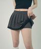 Mihebeu Striped Layered Skirt Pants