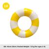 Summer Multicolor Striped Inflatable Swim Ring Thick PVC Leakproof Portable Foldable Pool Float Swimming Circle for Adults Kids