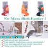 Pack of 2 Automatic Bird Feeder Water Dispenser Set for Parrots Cockatiels Pet Birds Easy Installation