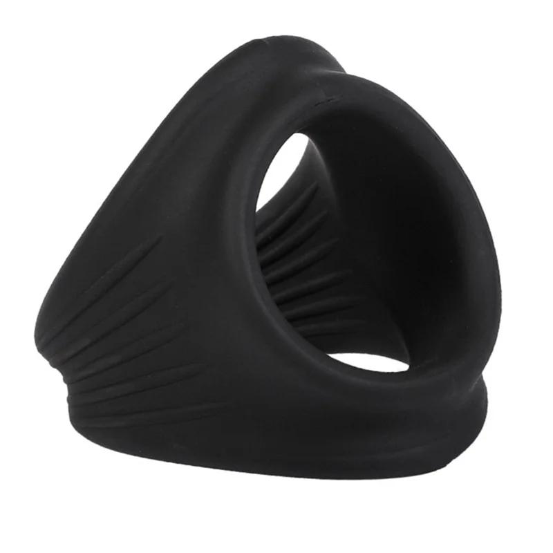 Male Cock Cage Penis Rings Delay Ejaculation Lasting Erection Scrotum Testis Restraint Adult Games Sex Toys For Men Reusable