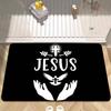 1 sztuka Chrześcijańska Mata Łazienkowa z Jezusem Dekoracja Pokoju Dziecięcego Sypialni Balkon Antypoślizgowa Wycieraczka Salon Dywanik Powitalny