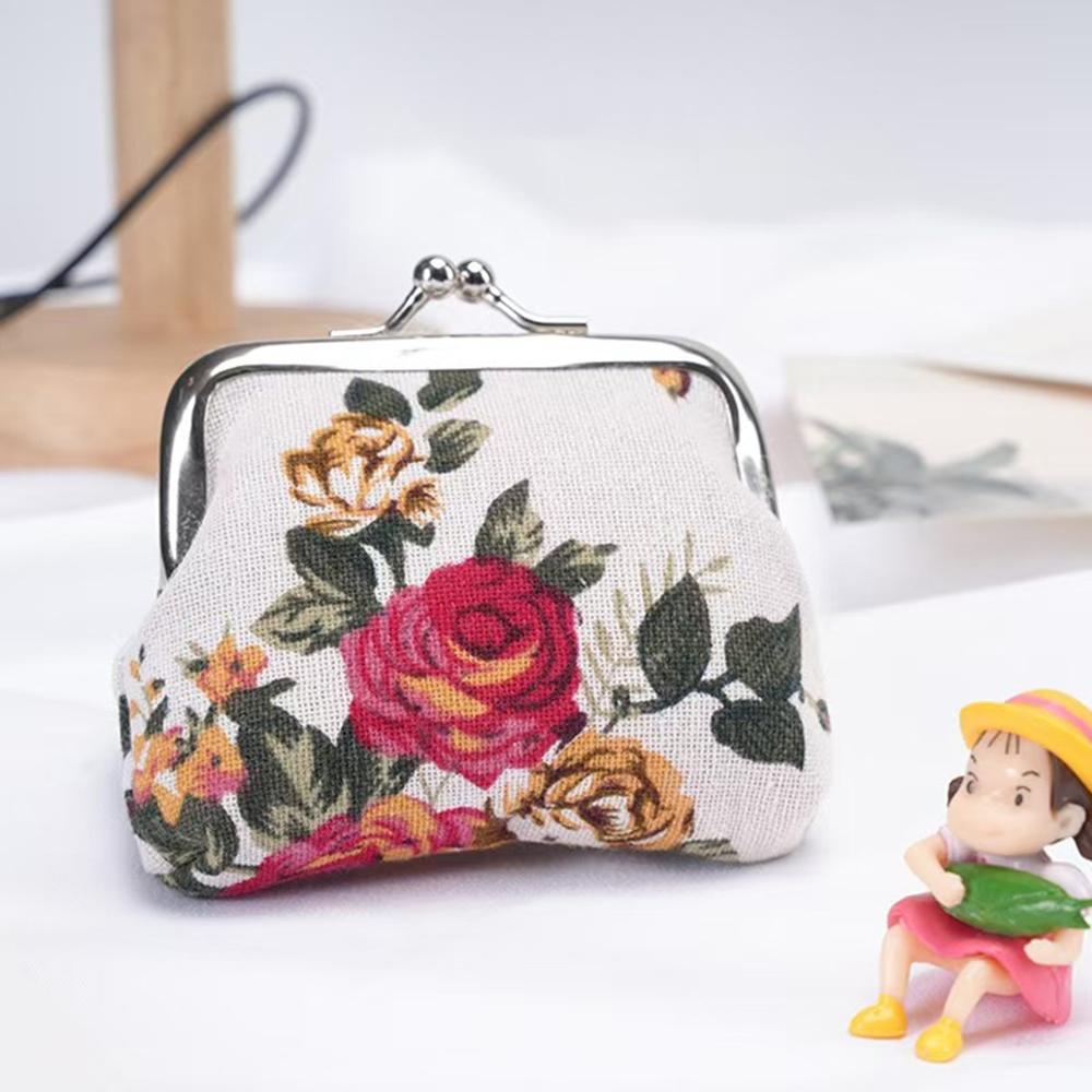 

Fashion Rose Coin Purses Card Holder Women Mini Change Wallets Girls Money Bag Coin Bag Children Zipper Small Pouch Key Pockets белый