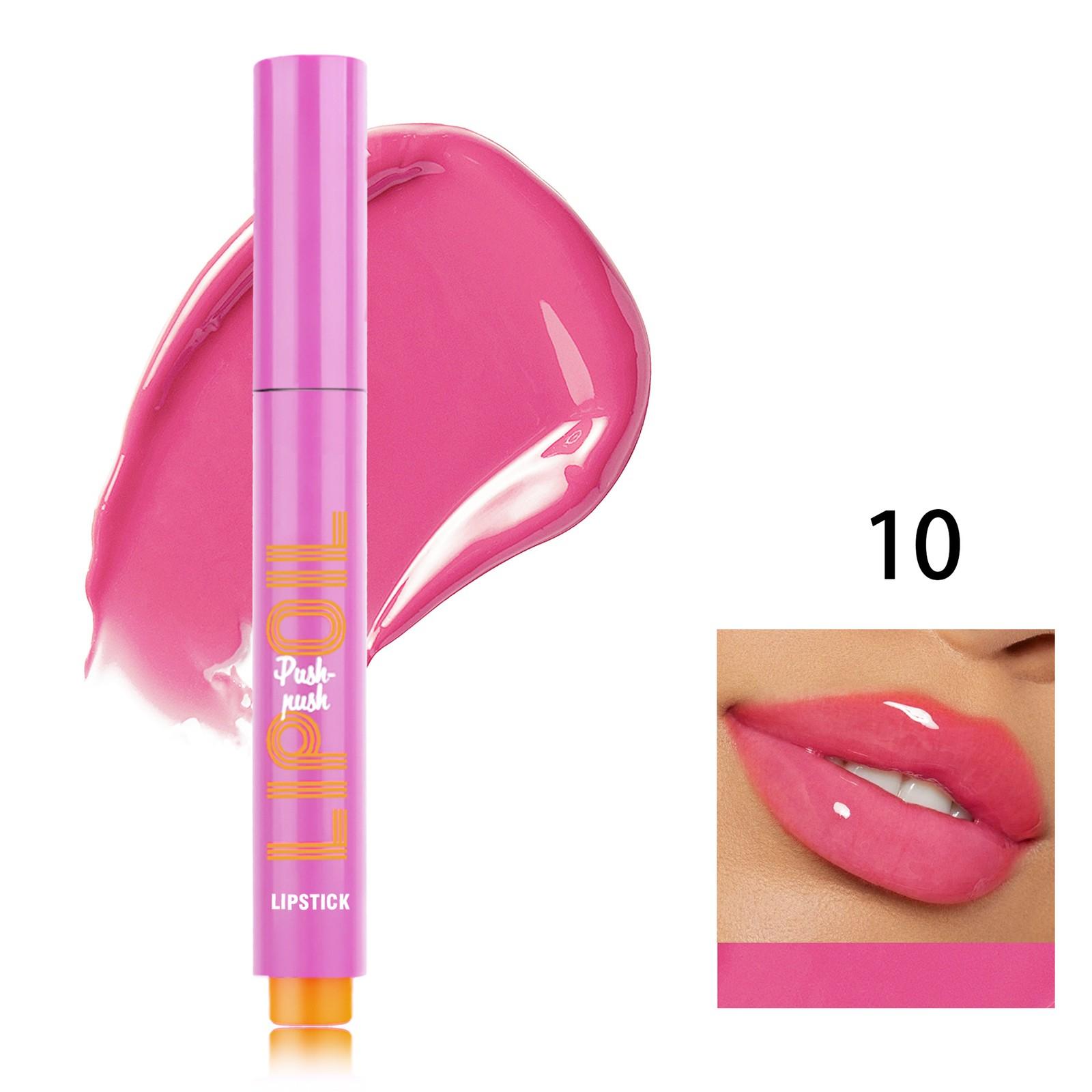 

Губная помада Масло для губ Увлажняющее желе Твердый блеск для губ Зеркальное стекло Глазурь для губ Увлажняющая помада Твердый водный блеск Блеск для губ One Size розовый