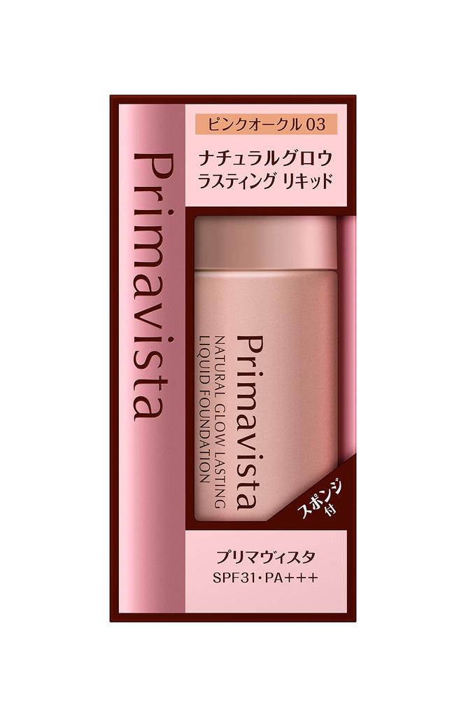 Primavista Natural Glow Lasting Liquid Foundation PO3 Pink Ocher 03 30ML