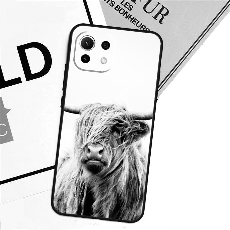 Cute Highland Cow Case For Xiaomi 15T Pro 14T 13T 17 Pro Max 14 15 Ultra POCO X7 X5 X6 F5 F6 F7 F8 Pro Cover