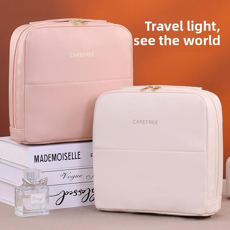 Portable Makeup Organizer With Magnetic Closure For Travel And Daily Use