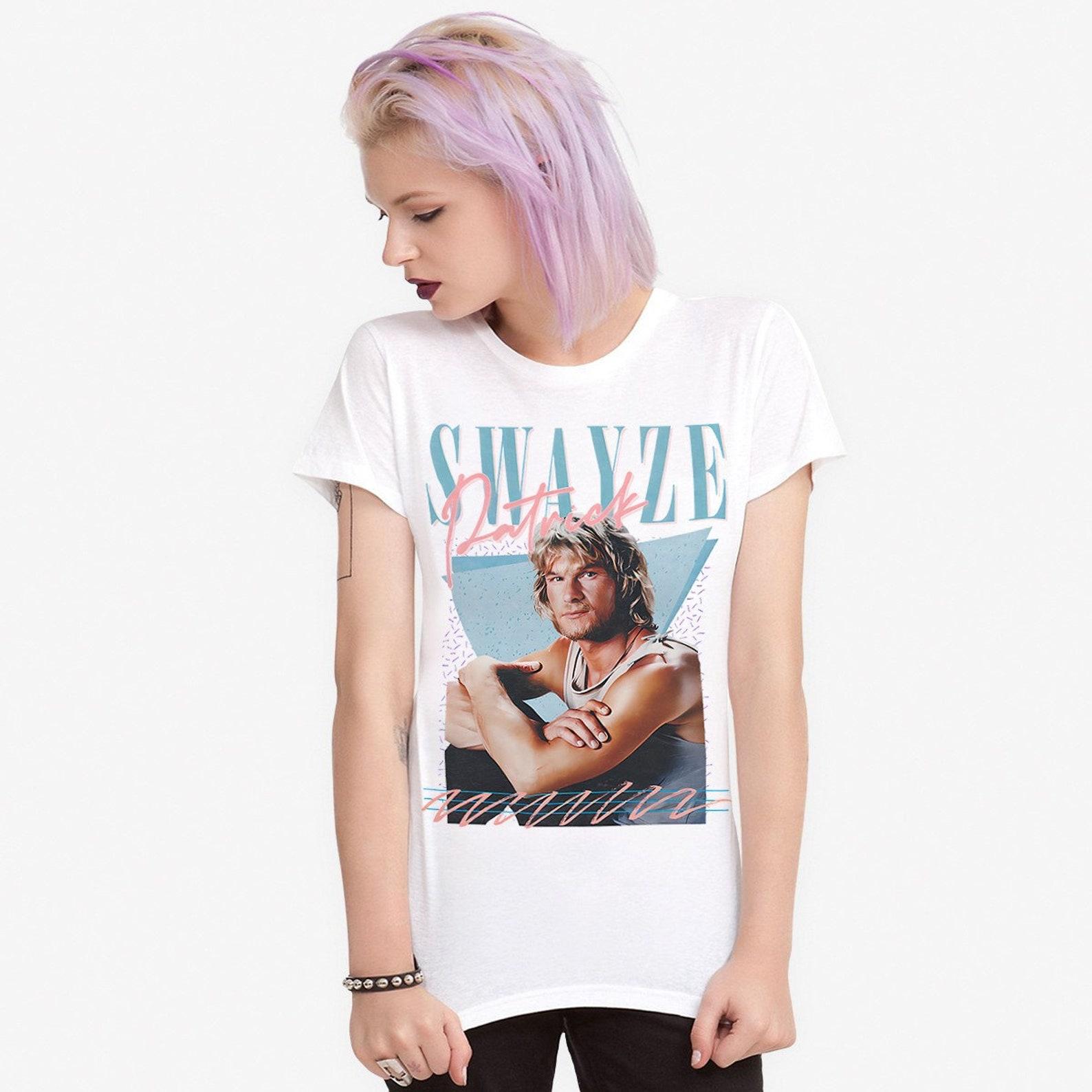 Patrick Swayze Vintage 80 s T-Shirt, Men s and Women s All Sizes (MOV-040003) S