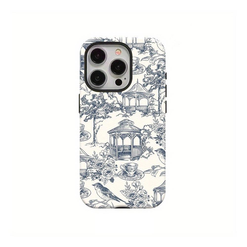 Luxury Clmj Fashion Red Leather Print Pattern Phone Case for iPhone 17 16 15 14 13 12 11 X Air Pro Max Plus Double-layer Cover