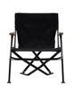 Snow Peak Low Chair Short Black Chair for Outdoor Camping and Decks LV-093-AZ