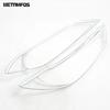Head Light Lamp Cover Trim For Hyundai Elantra Avante 2016 2017 2018 Chrome Headlight Protection Frame Accessories Car Styling