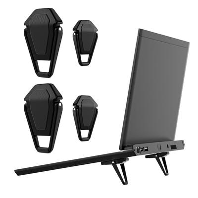 SUNTAIHO Laptop Cooling Stand Adhesive Strong Heat 2 - Type, Adhesive, Lightweight, Portable, Dissipation, Non-Slip, 4-Pack [Black - Sets]
