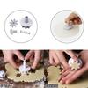 4Pcs/Set Daisy Flower Cookie Sunflower Plunger Cutter Fondant Sugar Cake Tool Christmas Cake Decorating DIY Baking Tools