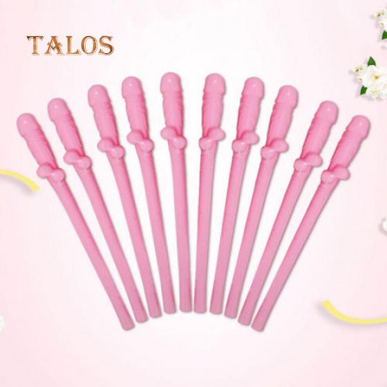 10Pcs/Set Penis Drinking Straws Hens Night Bachelorette Party Favors Decors Decoration