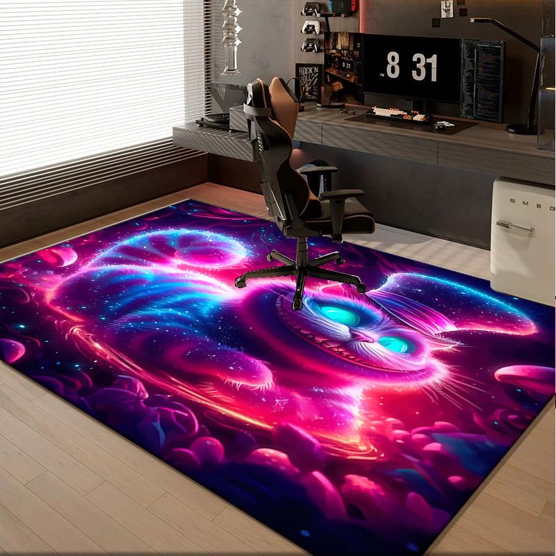1PC rug Che-shire Cat Smile Carpet, Chair Rug,Area Rug for Office Bedroom living rooms bedroom, Doormat decor Christmas fan gifts