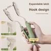Small Bear Fried Fish Turner 2-in-1 Stainless Steel Food Clip Long Handle Anti-Slip Oil Draining Spatula Heat Resistant Clip