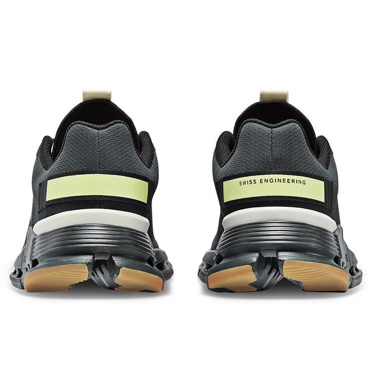 On Cloudnova Form All-Weather Comfort Lightweight Support Low-Top Lifestyle Casual Shoes Women Sneaker Black Grass-Yellow 26.98309