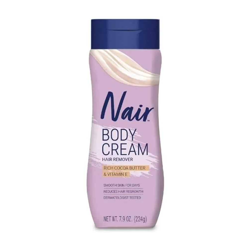 

Nair Body Cream 224g 1 Pack Rich Cocoa Butter Nair Body Cream Hair Remover, Cocoa Butter and Vitamin E
