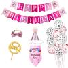 Dog Sequins Hat Cat Birthday Hat Bow Tie Creative Dog Birthday Triangle Scarf  Pet Accessories