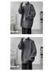 Men's Plus Size Casual Loose Knit Half-Zip High-Neck Pullover Sweater for Autumn and Winter