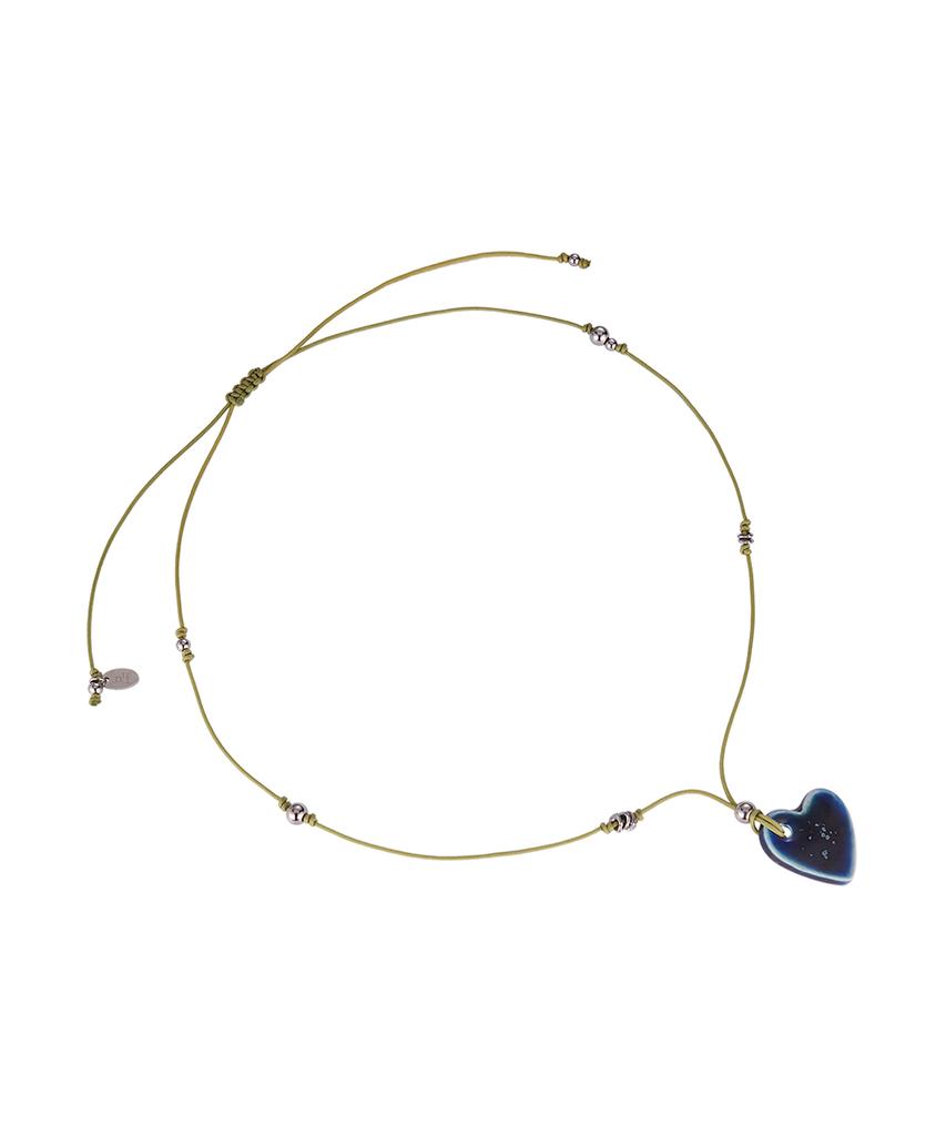 Nff Aevon Ceramic Necklace-Navy
