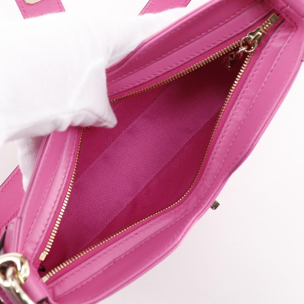 GUCCI Moonside Mini Shoulder Shoulder Bag 786035 pink GG canvas Women Used