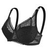 1Pc Large Bust Lace Plus Size Ladies Full Cup Bra Solid Color Nylon Underwired Women