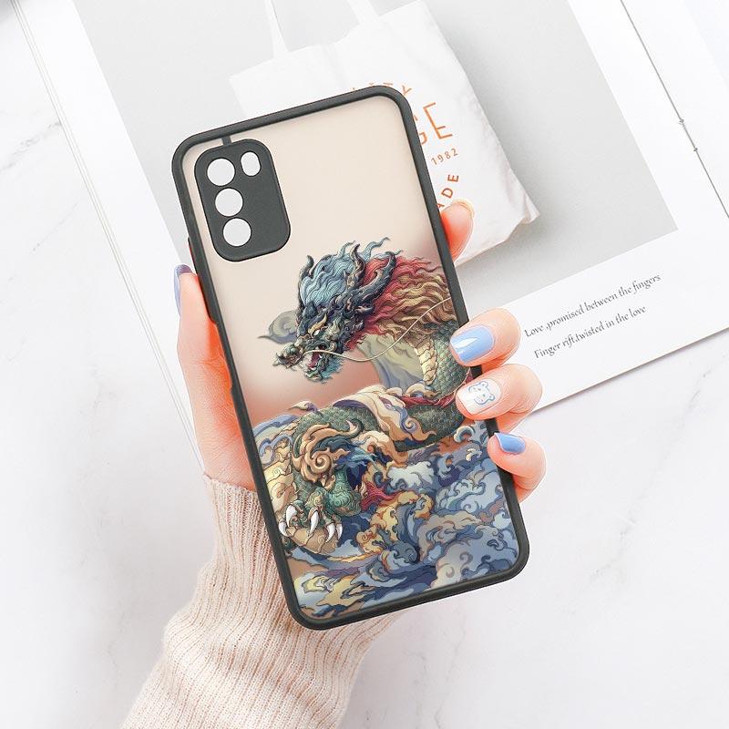 Cool Tiger Dragon Cloud Phone Case For Xiaomi Mi 11 Lite 5G NE 12 12T Pro 11T 9 10 Cover POCO X3 NFC F3 M3 M4 X4 Pro Matte Funda