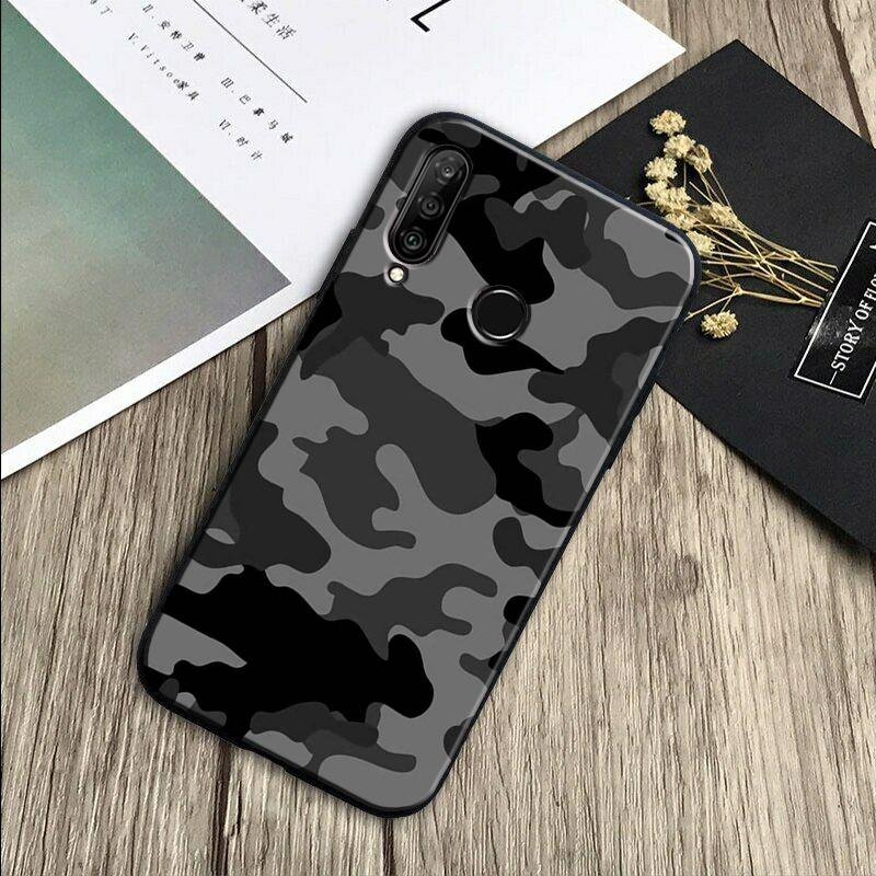 Military Army Camouflage Pattern For Huawei Nova Y70 Y91 Y61 Y72 Y73 Y90 Y60 3i 7i 8i 11 12i 9 10 SE P20 P30 Pro P40 Lite Case