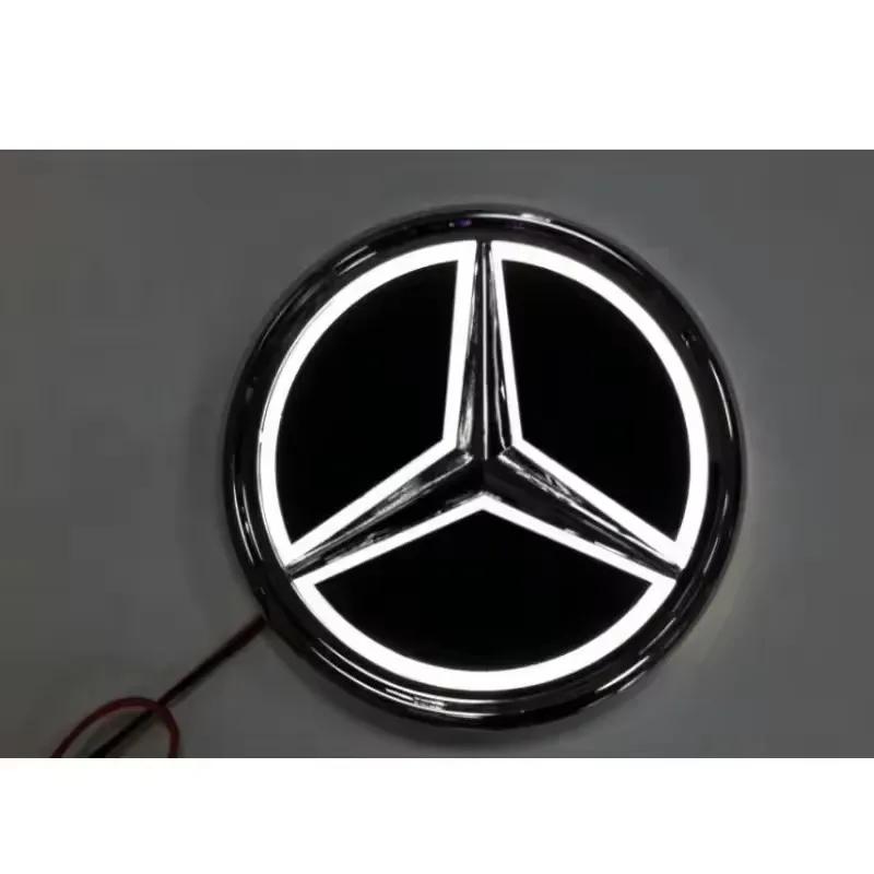 

9.5см ABS Светодиодный Значок Автомобиля для Mercedes Benz Задний Значок Багажника Аксессуары S350 S300L S A B C E Класса GLA GLK 9.5cm