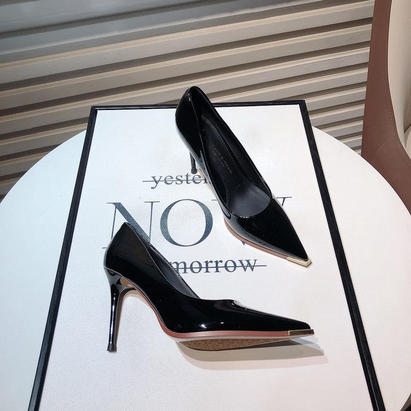 Khaki high heels women's 2025 new thin heel temperament celebrity suede light mouth pointed single shoes commuter work shoes