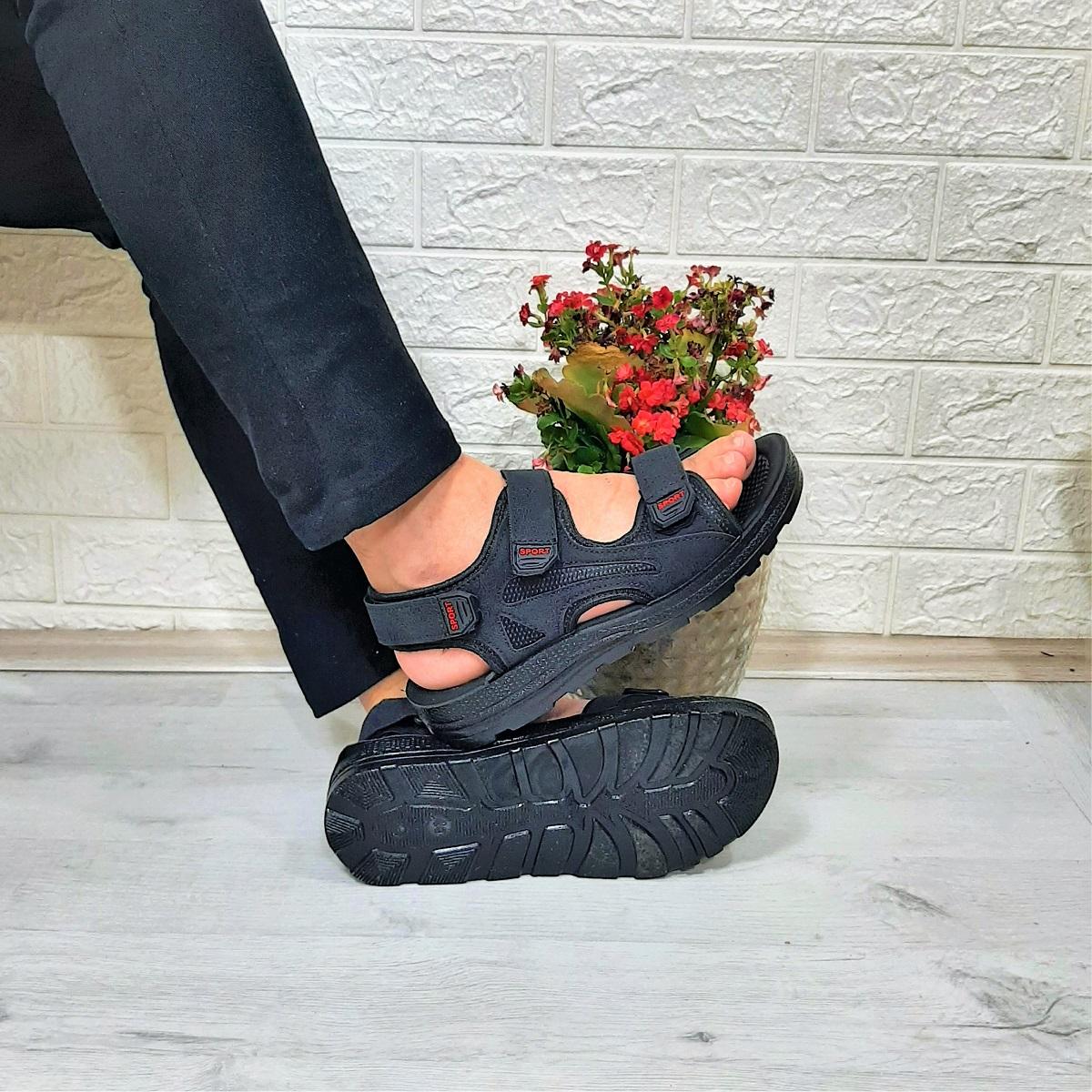 

Fiyra GnPl Black Comfortable Men s Daily Sandals 36 чорний