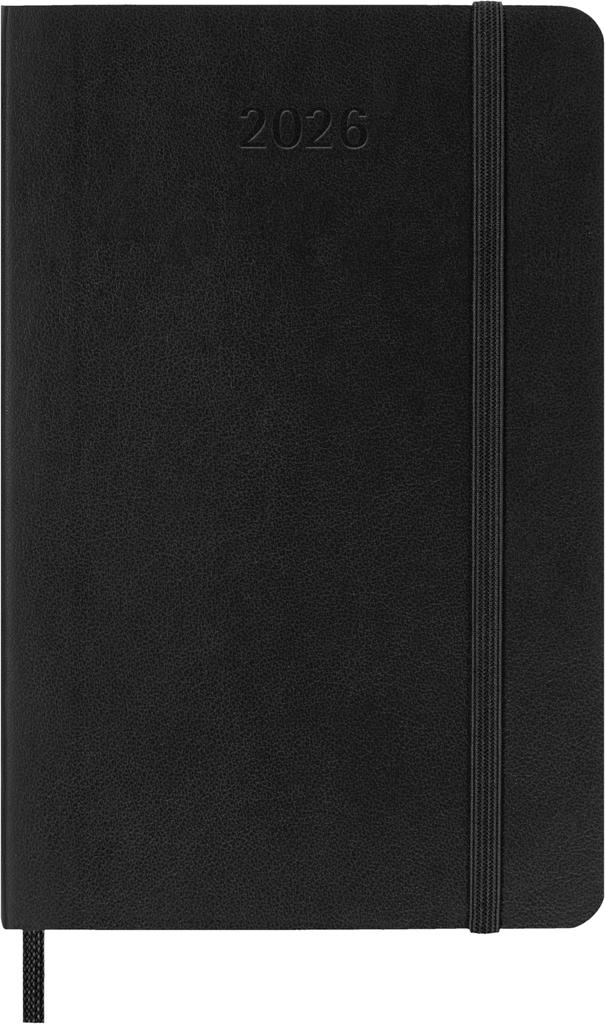 Moleskine 2026 January Weekly Pocket Size X Soft Sapphire DSB2012WN2Y26 Planner, Start, 12-Month Diary, (9cm 14cm), Cover, Blue,