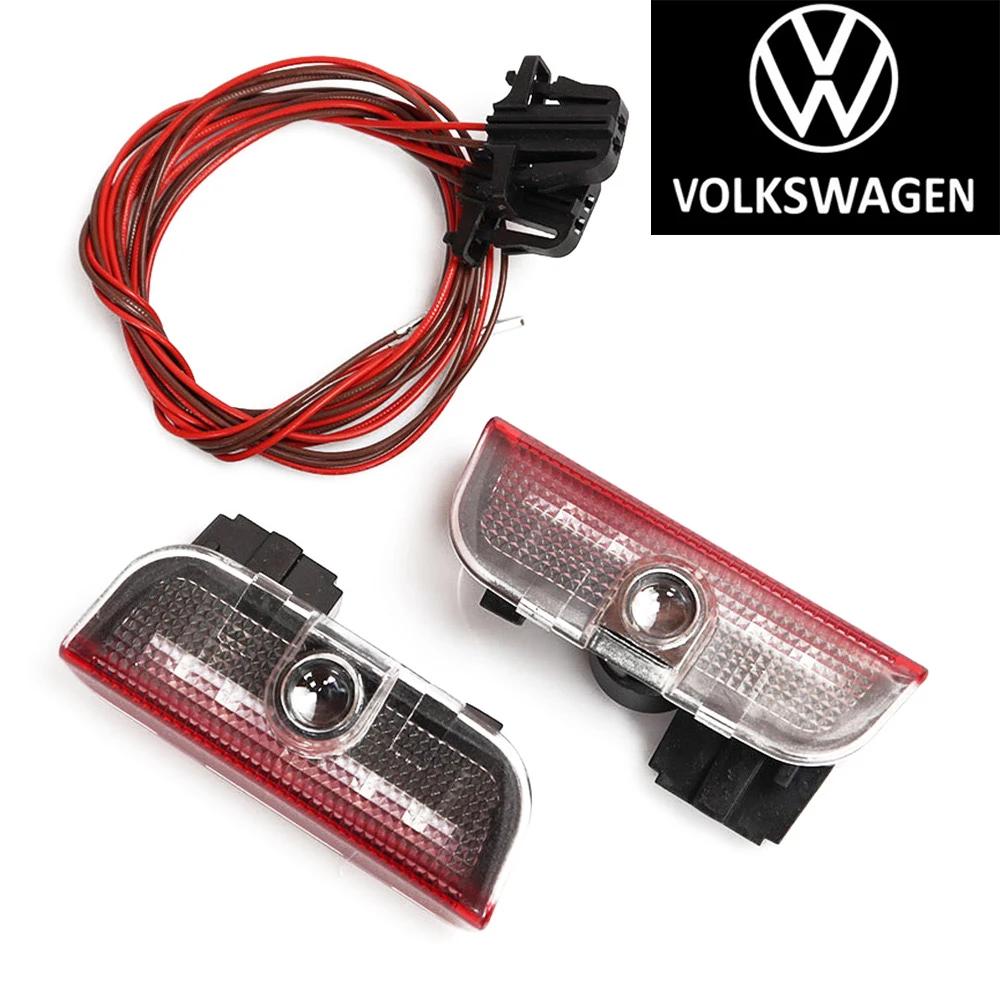 

Для VOLKSWAGEN VW 2 шт. Светодиодный проектор приветствия, дверная лампа для VW Golf 5 6 7 7N Touran CC Passat Magotan B6 B7 B8 Tiguan Автомобиля