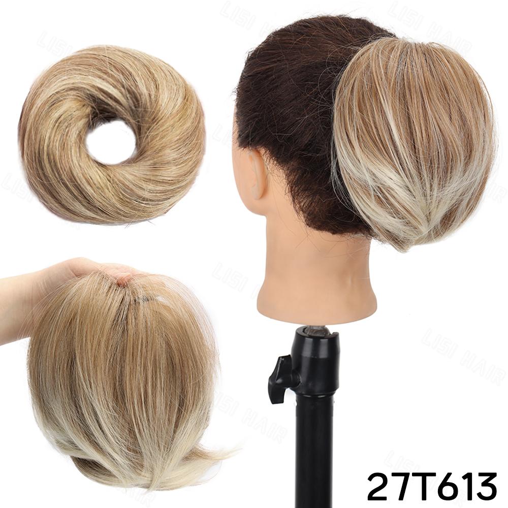 

Синтетический пучок-пончик для волос, прямой хвост, обертывание для пучка, наращивание волос-пончик, элегантный шиньон, накладка для волос для женщин, для косплея 20cm