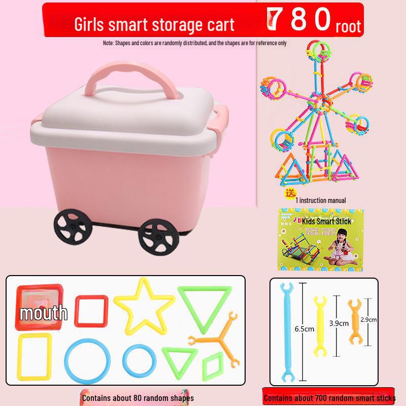 Kids' Educational Magic Stick Building Blocks - DIY Puzzle & Assembly Toy for Early Learning