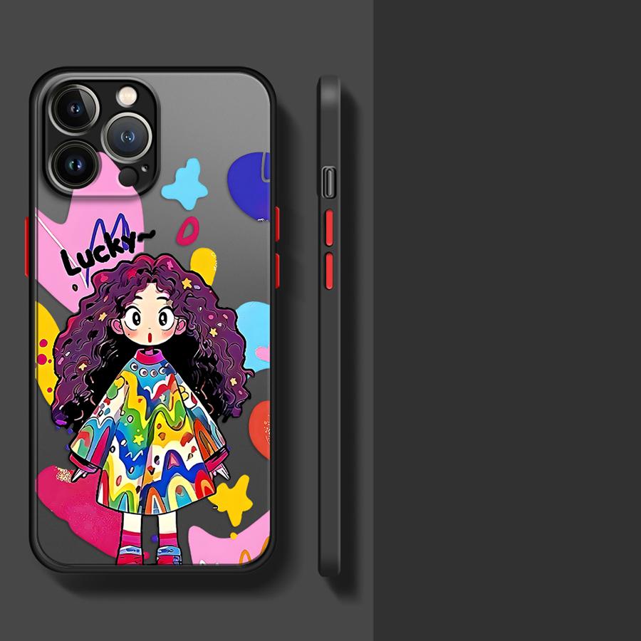 Case for iPhone 17 Pro Max 14 11 12 15 13 Mini 16 Plus XS XR Air 7 8 SE Funda Back Phone Cover Cute Cartoon Character