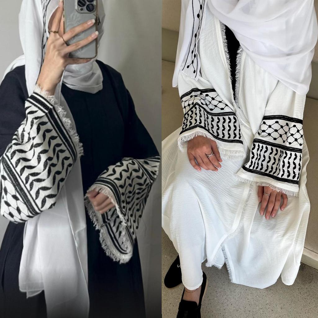 Loriya2024 Exquisite Stickerei Quasten Cardigan Robe - Dubai Naher Osten Türkei Kollektion LR763