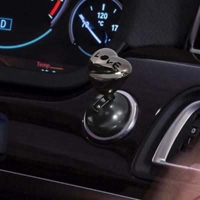 Car Joystick Car Push Start Button Cover Heart-shaped Conversion Accessories Part Ignition for Easy Access Interiors Protection