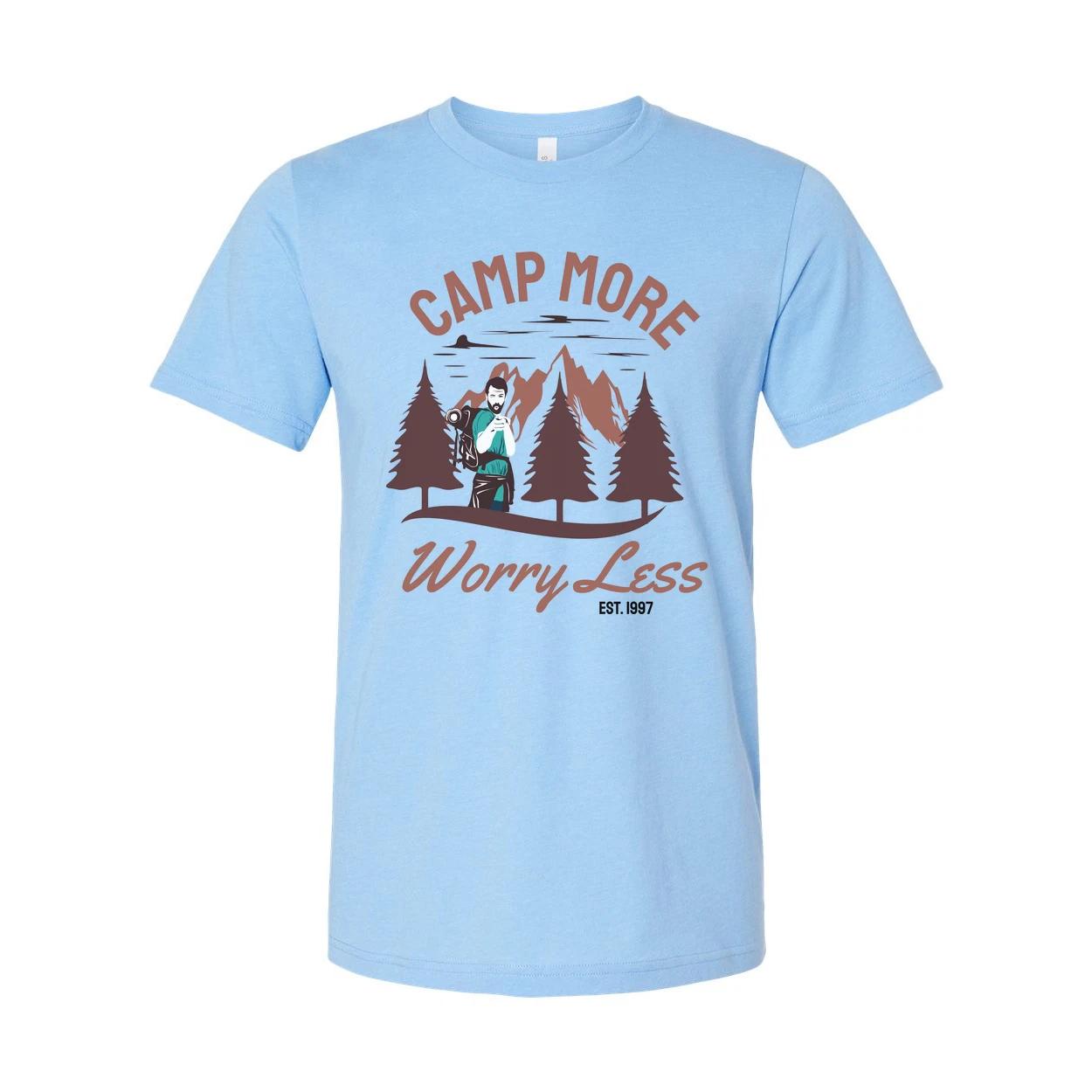 Camp More Worry Less Outdoor Adventure Unisex T Shirt S