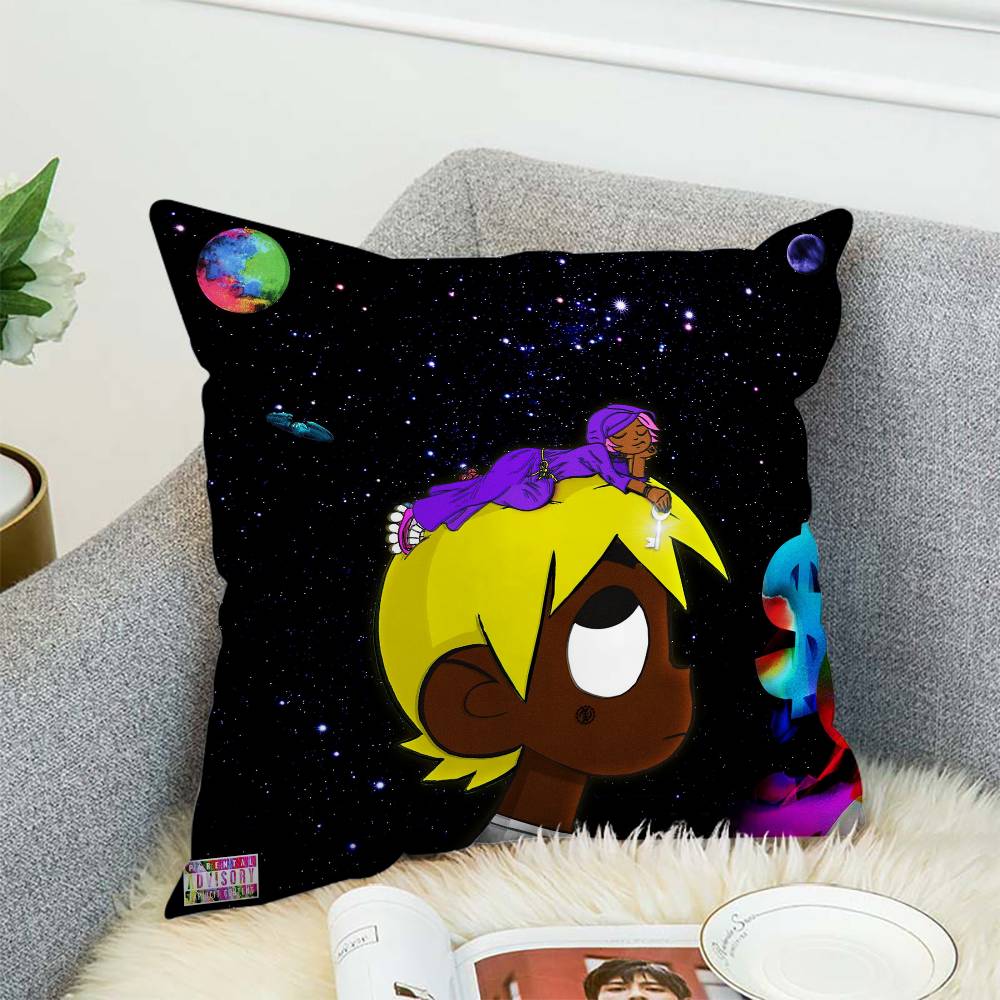 

L-Lil Uzi V-Vert Pillow Case Album Case Sofa Decorative Home Double-sided Printing Short Plush Cute Cushion Cover 12x12Inch