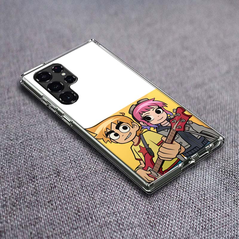 Scott Pilgrim Anime Phone Case For Samsung Galaxy S24 S23 S21 S20 FE S22 S26 Ultra S25 Edge S10 Plus Cover Clear TPU Capa Shell