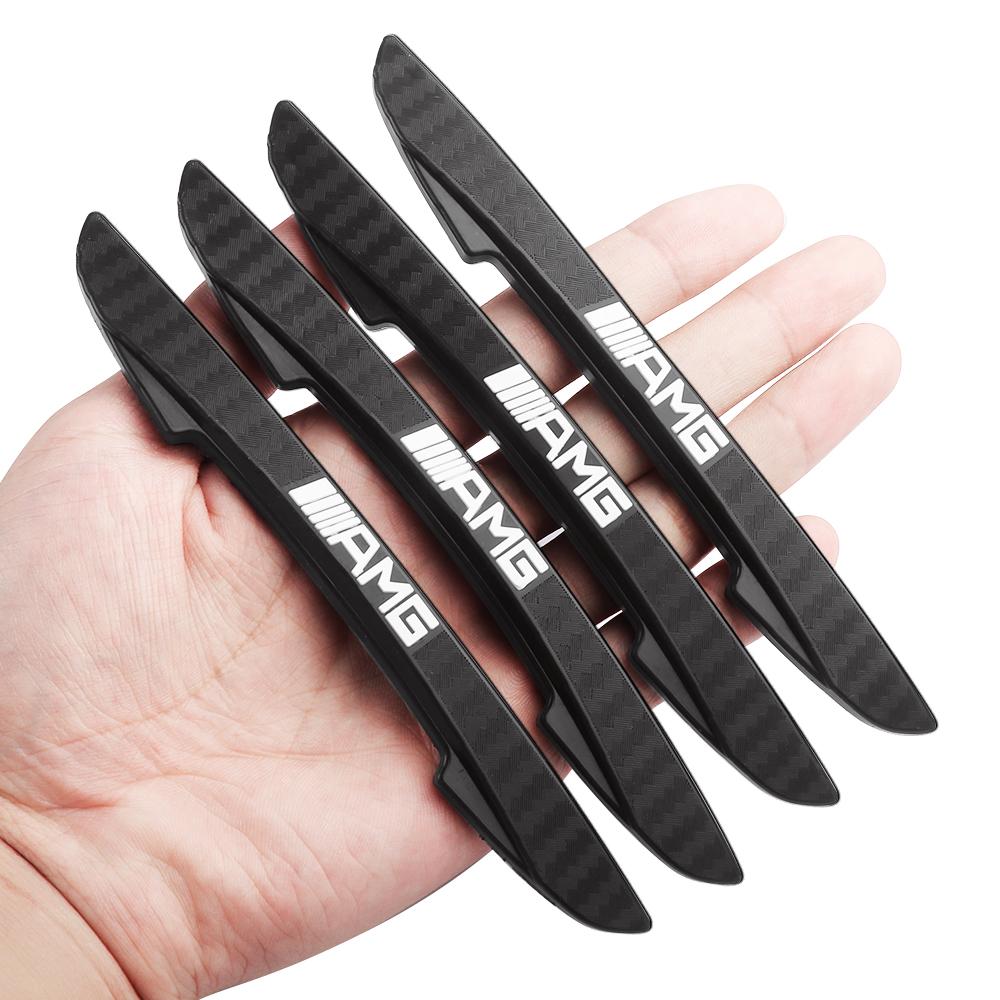 4Pcs Car Door Edge Anti-Collision Protector Sticker Bumper Strips For Mercedes Benz AMG A C D B S Class W126 C260 W169 W212 W221 UT8