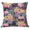 Home Living Room Sofa Bedroom Decorative Waist Pillow Cover Retro Floral Tropical Plant Print Pattern Cushion Cover