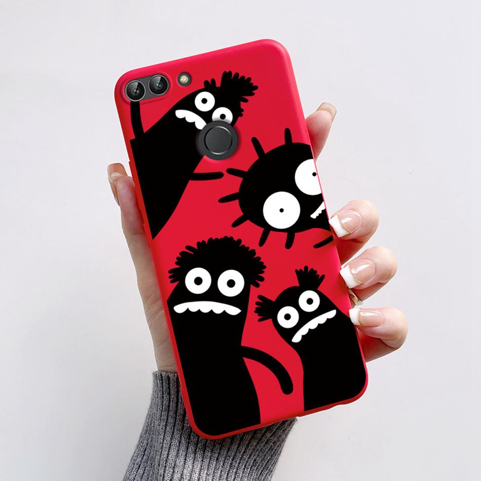 For Huawei P Smart 2018 Case Cute Cat Bear Cartoon Frog Soft Cover For Huawei P Smart FIG-LX1 5.65 Inch Case Coque Fundas Shell
