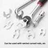 3/8Inch Drive Crowfoot Horn Wrench 10 To 22mm Metric Foot Open End Spanner for Torque Bullhorn Wrenches Keys Set 9/11 Pcs
